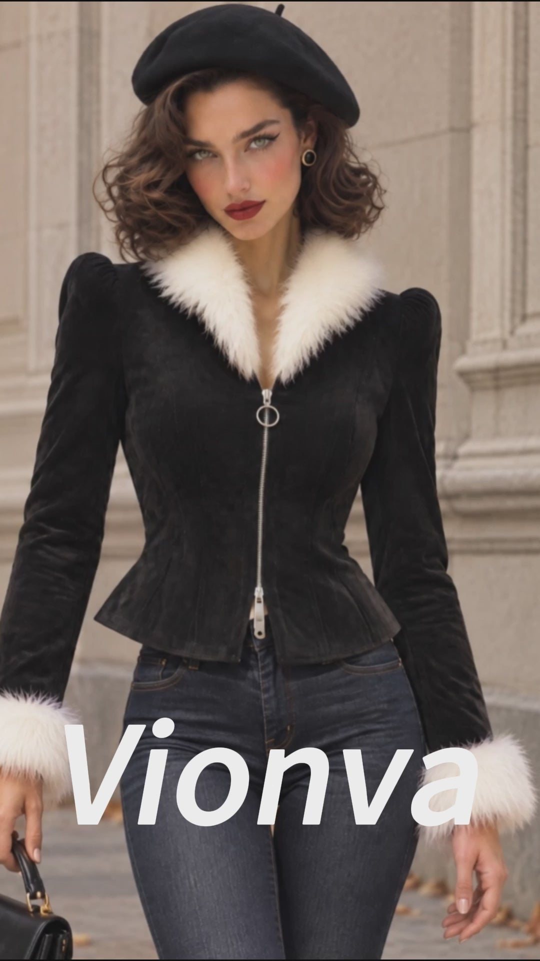 Vintage Faux Suede Jacket