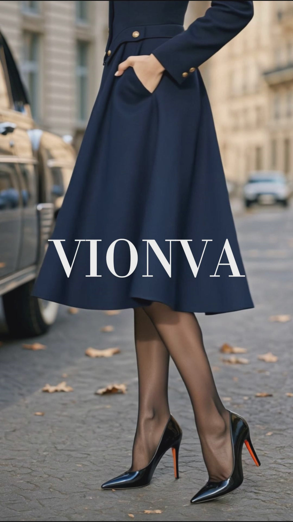 Vintage Military Midi Button Dress