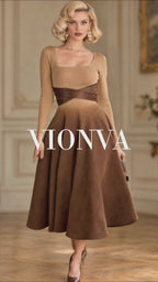 Vintage Ombre Midi Knit Dress