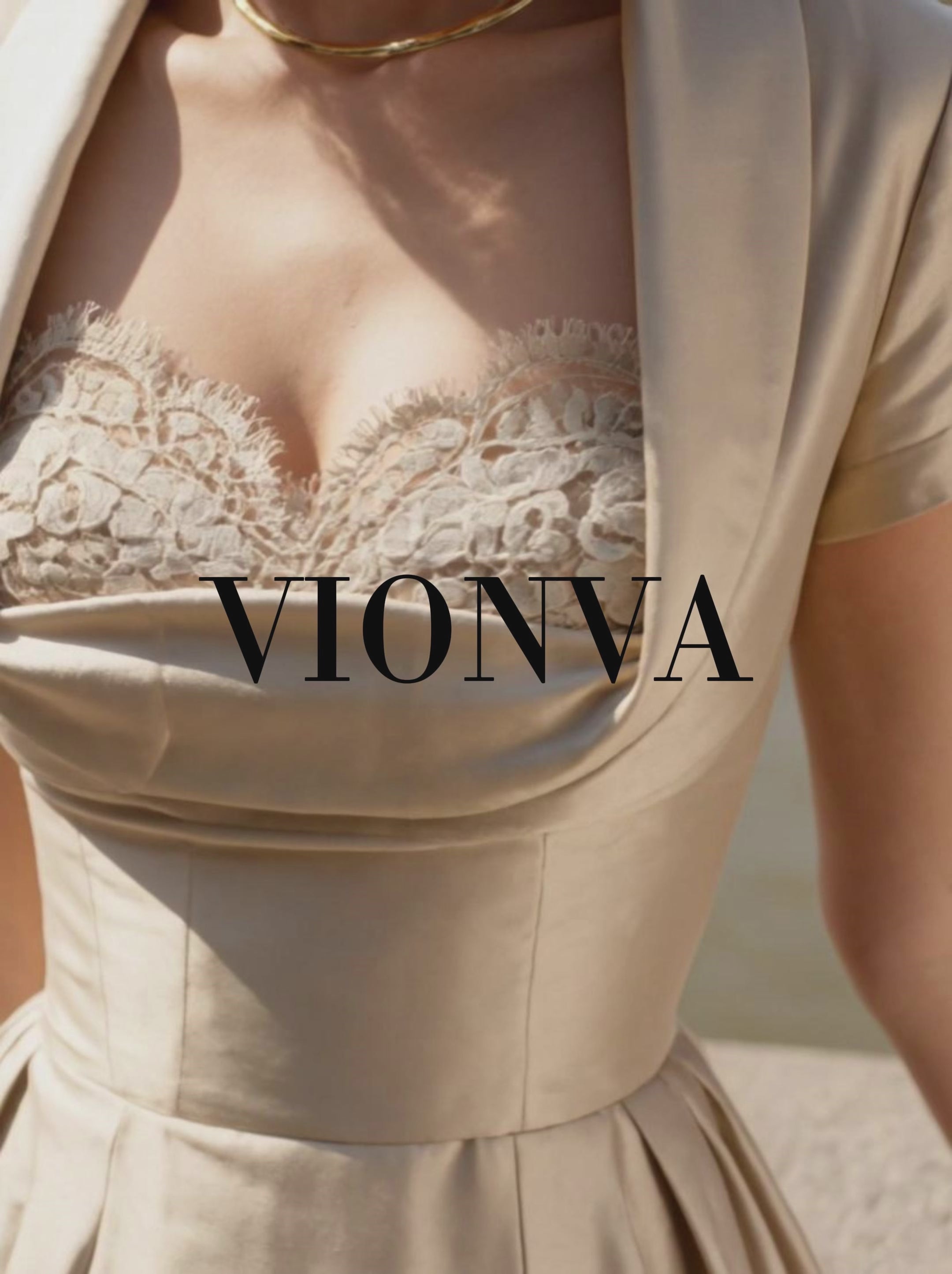 Vintage Champagne Satin A‑Line Midi Occasion Dress